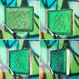 Gargoyle Jewelled Multichrome Eyeshadow angle shifts warm pewter-lime-emerald-turquoise-indigo-violet