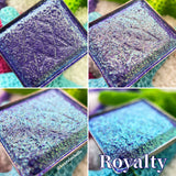 Royalty Vibrant Multichrome Eyeshadow angle shifts pink-gold-green-turquoise-blue-purple