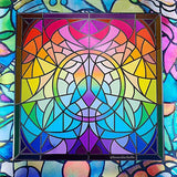 Top angled view of Standard Stained Glass Magnetic Palette