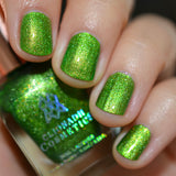 Appletini Nail Lacquer applied to fingernails