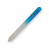 Blue nail file on a white background