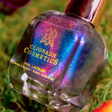 Macro shot of Norpsilocin Nail Lacquer bottle.