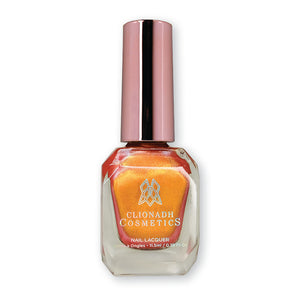 Monarch nail lacquer bottle in front of a white background.
