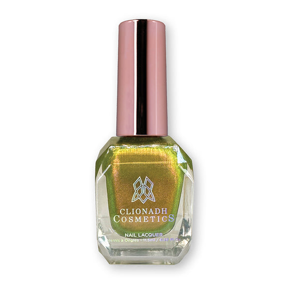 Royal Pear Nail Lacquer bottle in front of a white background.