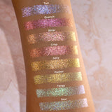 Arm swatches of Tangy and the rest of the Fruitlighters on medium skin tone.