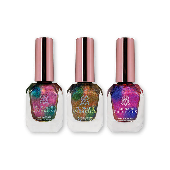 Psilo-Siblings Trio Nail Lacquer bottle on a white background.