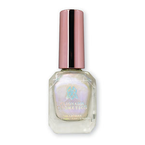 UV nail lacquer bottle in front of a white background.