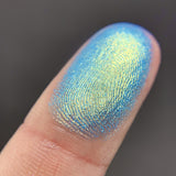 Aqua Fortis macro finger swatch.
