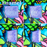 Enamel Glitter Multichrome Eyeshadow angle shifts blue-violet-pink