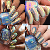 Collage of close up images of nails done with Hilt Nail Lacquer on various skin tones
