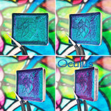 Oculus Jewelled Multichrome Eyeshadow angle shifts turquoise-blue-violet-pink-red-orange-gold