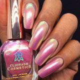 Close up shot of nails done with Palace Nail Lacquer on medium skin tone
