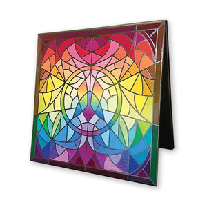 Right side view of Standard Stained Glass Magnetic Palette