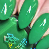 Close up of nails done with Solitaire nail lacquer on fair skin tone