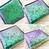 Verte Deep Iridescent Multichrome Eyeshadow angle shifts emerald-turquoise-purple-pink